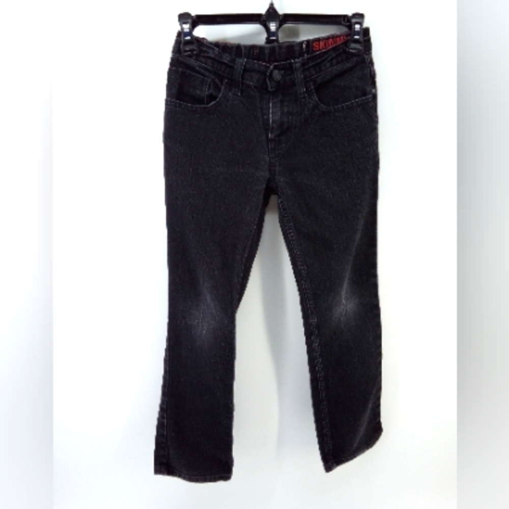 Tony Hawk Skinny Blackened Gray Black  Denim Jeans 10 Cotton Blend Boys